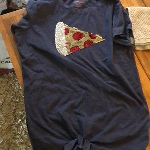 This cat and jack pizza shirt for children